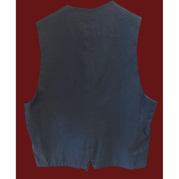 Vintage 1990s Carol Horn Patchwork Western Travel Vest Southwest Cowgirl Boho - Picture 5 of 7